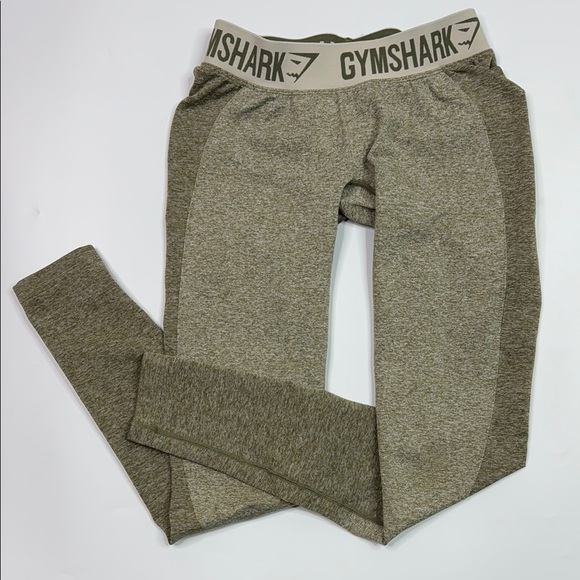 Gymshark Heather Green Flex Leggings Size Small - Picture 1 of 10